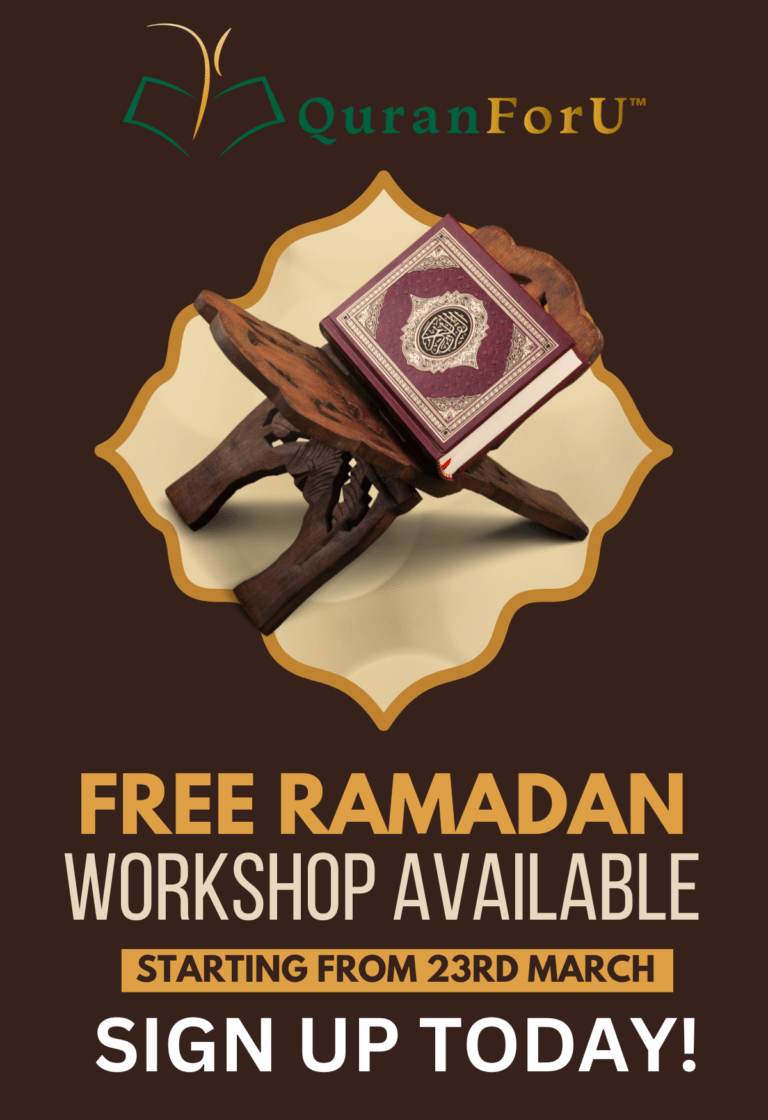 quran for u's free ramadan workshop